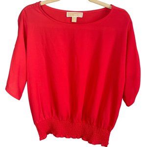 Michael Michael Kors Womens Pink 3/4 Sleeve Career Blouse Small